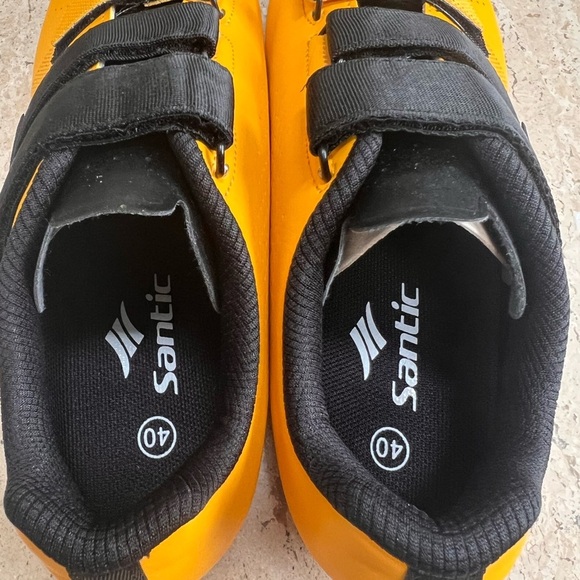 Santic Yellow and Black Lock-In Cycling Shoes Size 40 Men’s 7